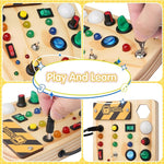 Montessori Toddler Wooden Busy Board