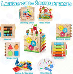 Bravekid Wooden Activity Cube