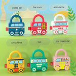 Montessori Colorful Lock Keys Toys Numbers